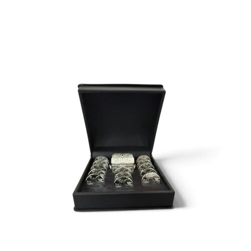 Estuche Platino, arras Centenario, cofre Arcadia plateado