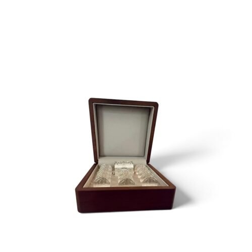 Estuche Nogal, arras San Benito, cofre Linaje plateado