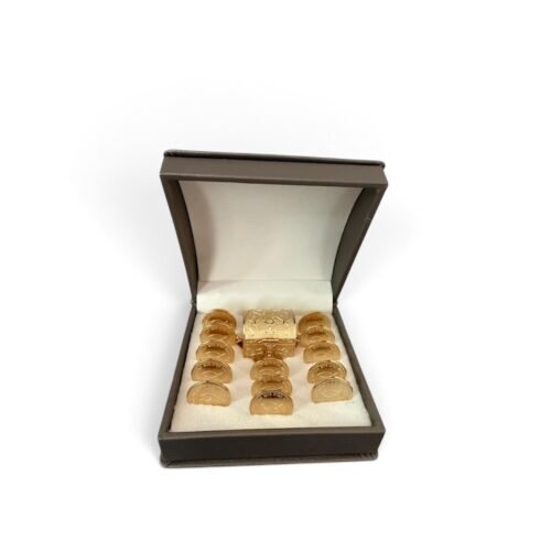 Estuche Ámbar, arras Pez sin cruz, cofre Linaje dorado